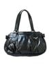 Longchamp Idole Black Leather Shoulder Bag Baguette Vintage Y2K Silver Buckle Leather Hobo - photo 2