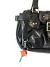 Longchamp Idole Black Leather Shoulder Bag Baguette Vintage Y2K Silver Buckle Leather Hobo - photo 9
