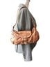 Longchamp Idole Light Tan Leather Pleated Vintage Y2K Silver Buckle Made in France Leather Hobo - photo 5