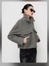 Cider WOOL-LOOK COLLAR ZIP THROUGH OVERSIZED CHIC JACKET Jacket - photo 4