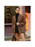 Commense Suede Effect Button Lapel Blazer Blazer - photo 3