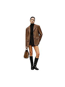 Commense Suede Effect Button Lapel Blazer Blazer (view 1)