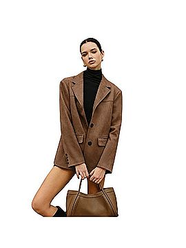 Commense Suede Effect Button Lapel Blazer Blazer (view 2)