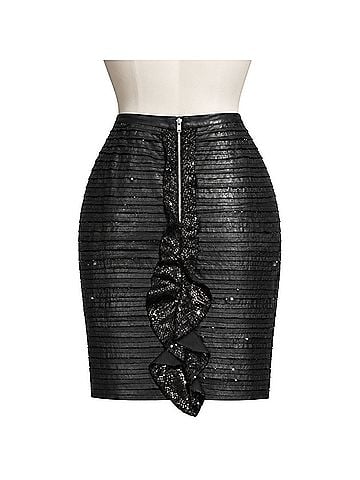 Sachin + Babi Style No. SBF10-M23 Leather Skirt (view 2)