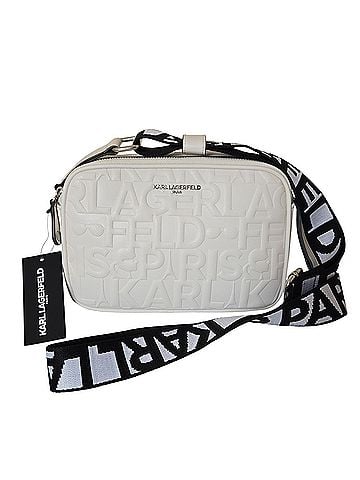 Karl Lagerfeld Paris Leather Crossbody Bag (view 1)