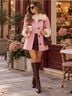 Gal Meets Glam Eloise Check Coat Coat - photo 4