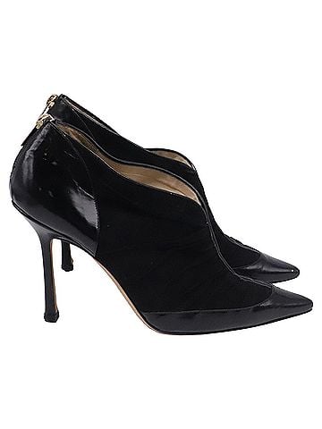 Jimmy Choo Jimmy Choo Pointed Toe Ankle Boots in Black Suede (view 1)