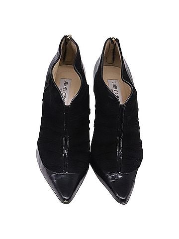 Jimmy Choo Jimmy Choo Pointed Toe Ankle Boots in Black Suede (view 2)