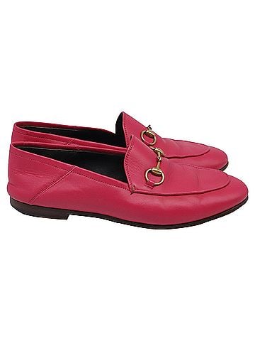 Gucci Gucci Brixton Horsebit Loafers in Pink Leather (view 1)