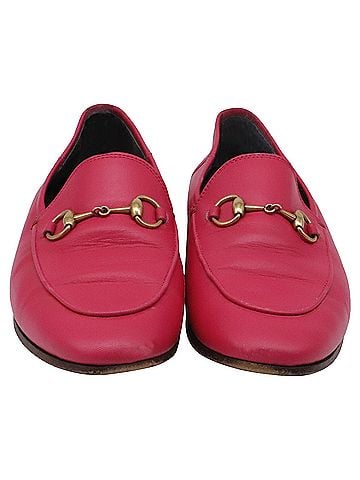 Gucci Gucci Brixton Horsebit Loafers in Pink Leather (view 2)