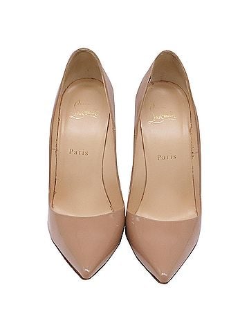 Christian Louboutin Christian Louboutin So Kate 120 Pumps in Beige Patent Leather (view 2)