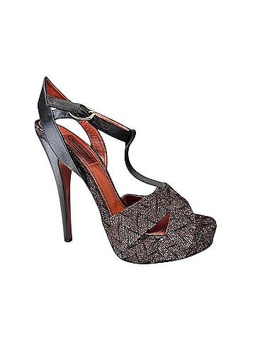Missoni Tess Lurex Basket Heels (view 1)