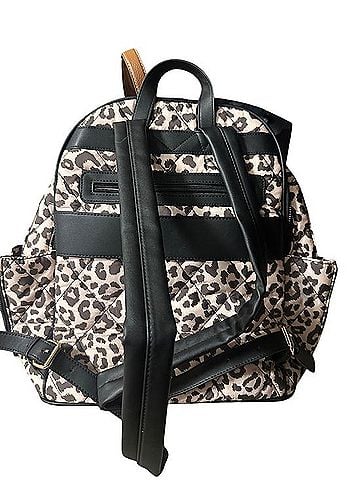 Poppy & Peonies discontinued leopard backpack Backpack (view 2)