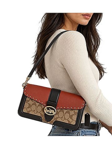 Coach Georgie Colorblock Leather Crossbody Bag (view 1)