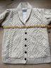 Aran Sweater Market Cable Knit Aran Fleece Lined Jacket - photo 7