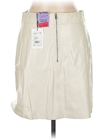 Theory Theory Faux Leather Skirt (view 2)