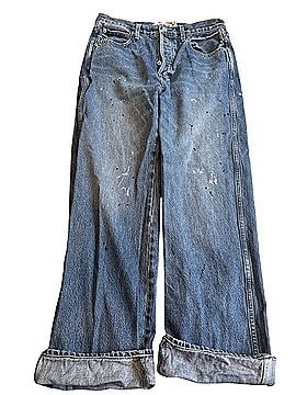 AMO Sonia Cuffed Splatter Jeans (view 1)