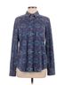 Faherty Print Blue Faherty Long Sleeve Button Down Shirt Size M - photo 1