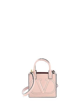 Valentino Garavani VLogo Signature Pouch Tote Leather Mini (view 1)