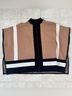 Chico's Color Block Brown Black White Poncho Size L - photo 6