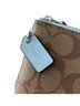 Coach Print Brown Blue Leather Clutch One size - photo 8