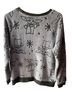 Star Wars 100% Polyester Print Gray Pullover Sweater Size L - photo 2