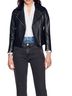 Sandro Lamb Leather Jacket Jacket - photo 1