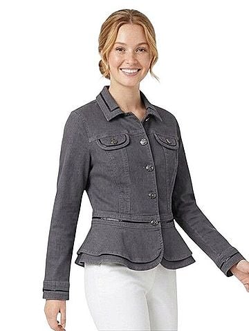 White House Black Market Peplum Blazer Jacket (view 1)