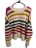 Gap Stripes White Pink Casual Sweaters Size XL - photo 2