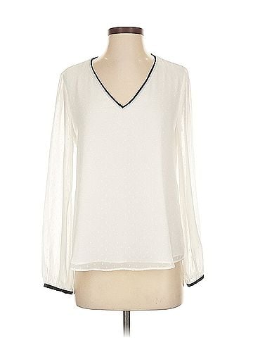 White House Black Market White House Black Market Long Sleeve Blouse (view 1)