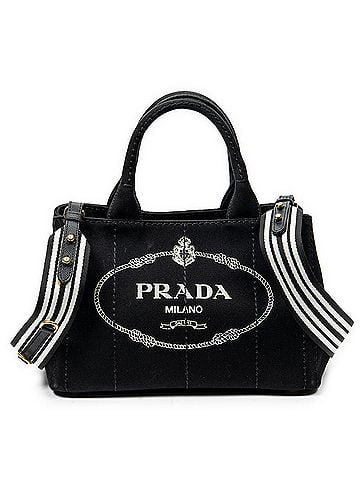 Prada Small Canapa Tote (view 1)