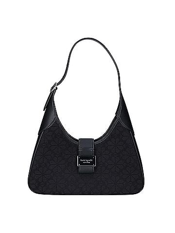 Kate Spade New York Kate Spade KI455 Flower Jacquard Nouveau Small Shoulder Bag, Black, Women's (view 1)