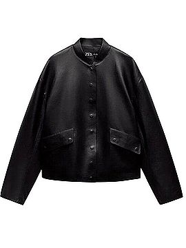 Zara Leather Jacket (view 1)