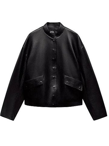 Zara Leather Jacket (view 1)