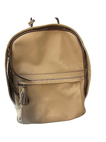 Fossil Pebbled Leather Backpack Backpack (view 1)