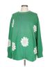 Tuckernuck 100% Cotton Floral Green Tuckernuck Pullover Sweater Size L - photo 1