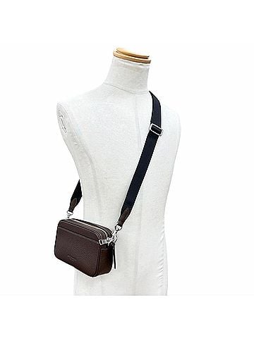 Coach COACH CR179 JADEN Logo-Engraved Leather Crossbody Bag Shoulder Brown Men's (view 2)