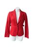 J.Crew 100% Wool 100% Acetate Houndstooth Red Blazer Size 6 - photo 1