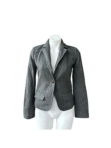 J.Crew Wool Blend Herringbone One Button Blazer Jacket Blazer (view 1)