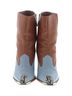 Schutz 100% Leather Blue Brown Schutz Boots Size 10 - photo 3