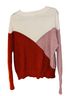 Sophie Rue White Pink Red Pullover Sweater Size L - photo 2