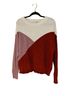 Sophie Rue White Pink Red Pullover Sweater Size L - photo 1