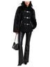 Michael Kors Wool Faux Rabbit Fur Buckle Toggle Coat Wool Coat - photo 10