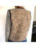 Sandro Tweed Boucle Leather Trim Collarless Moto Jacket Jacket - photo 7