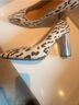 Donald J Pliner Leopard Print Black White Heels Size 8 1/2 - photo 4