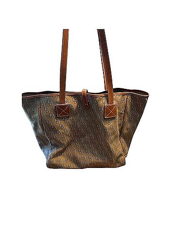 Dooney & Bourke Signature DB Monogram Canvas Shopper Tote Bag Tote (view 2)