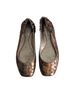 Devi Kroell 100% Leather Snake Print Brown Gold Flats Size EU 36 - photo 1