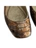 Devi Kroell 100% Leather Snake Print Brown Gold Flats Size EU 36 - photo 8