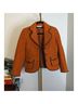 Petite Sophisticate Orange Brown Blazer Size 4 - photo 13