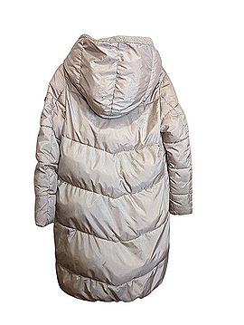 BCBGMAXAZRIA Pillow Puffer Almond Cocoon Coat Coat (view 2)